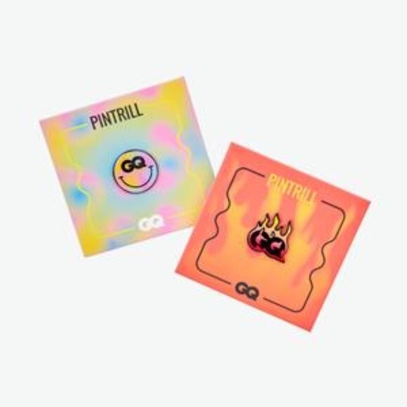 Exclusive Pintrill x GQ Enamel Fire Flames Pin - Picture 5 of 6